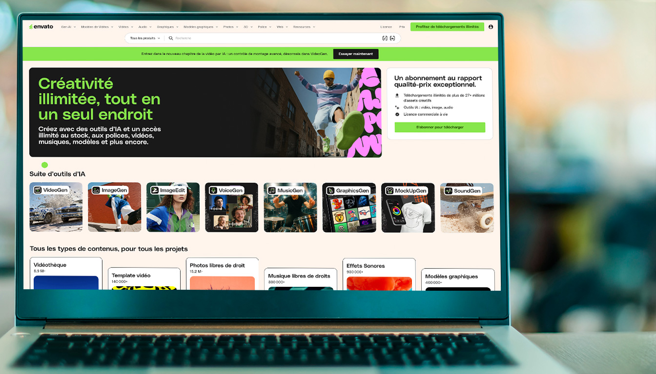 découvrez envato elements, une plateforme créative incontournable. explorez ses offres, ses tarifs compétitifs et les innovations en intelligence artificielle qu'elle propose pour booster vos projets.