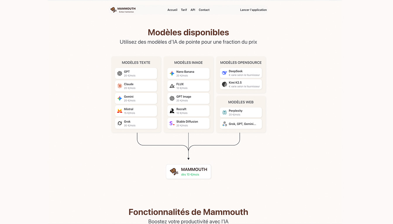 découvrez notre avis complet sur mammouth ia, le logiciel conçu pour centraliser et optimiser l'utilisation de toutes vos intelligences artificielles en un seul endroit. est-il à la hauteur de vos attentes ?