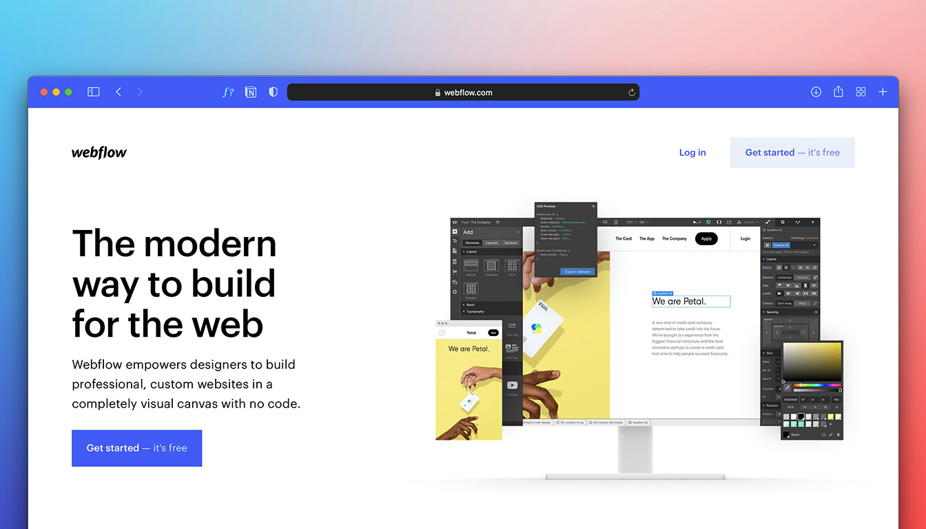 Webflow vs WordPress tarifs, vitesse — comparaison de design de site web